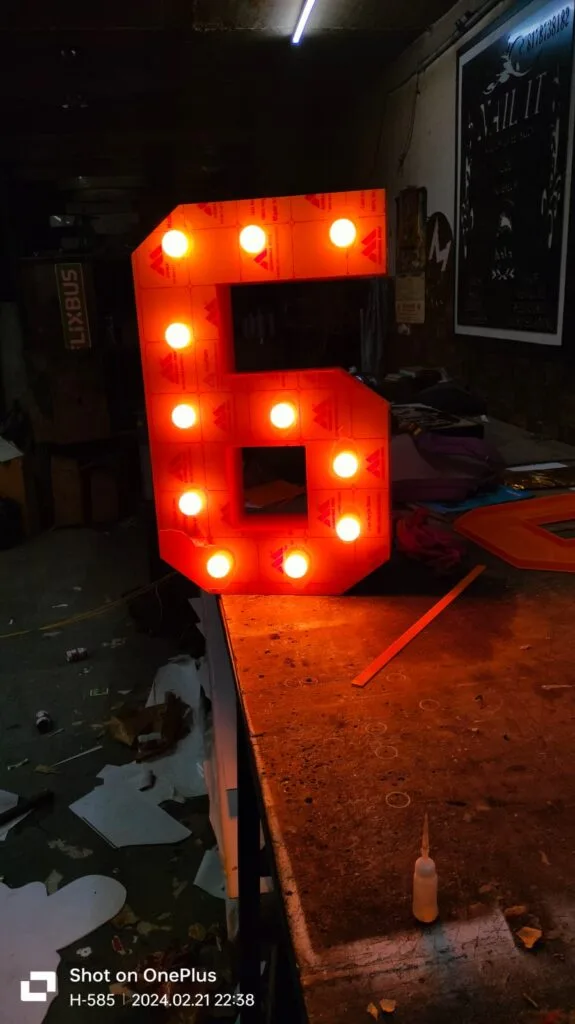 Bulb LED Letter Signage - signage times