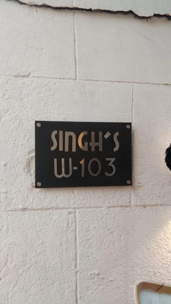 Matte Black SS Alfabet Name Plate