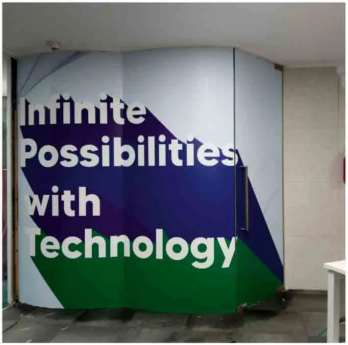 Vinyl Print glass branding - signage times