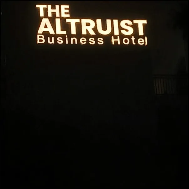 the altruist LED light glow letter - signage times