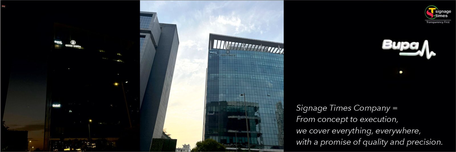 bupa signage signage - signage times