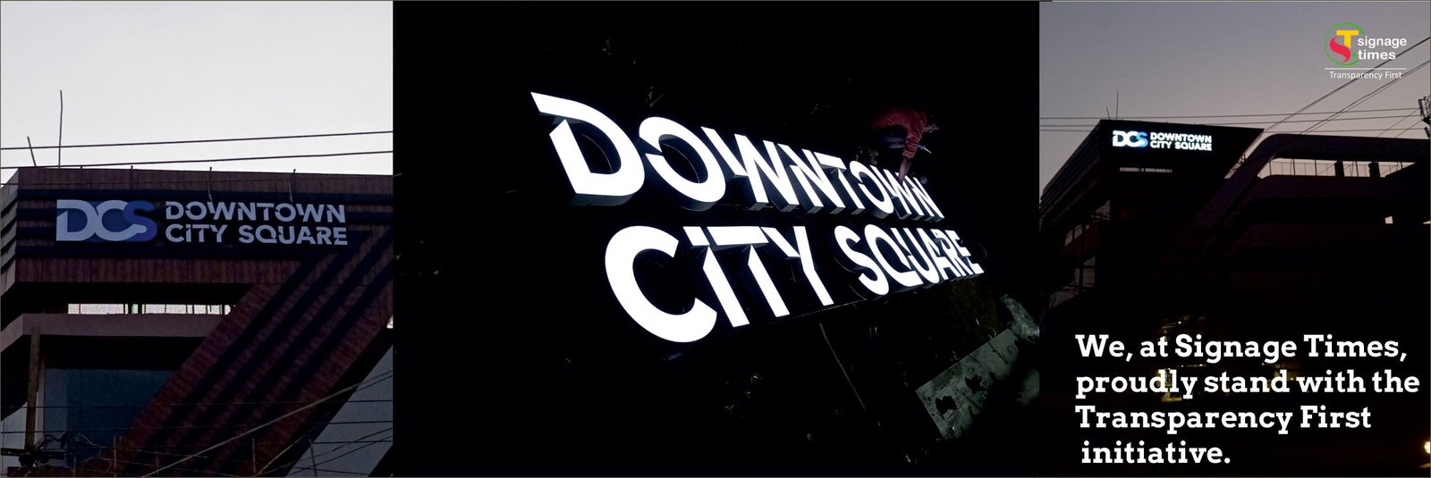 downtown city square bihar siwan signage - signage times